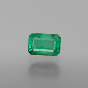 0.61 ct Green Emerald Gemstone, Emerald Gem in Octagon Facet Shape for Sale.