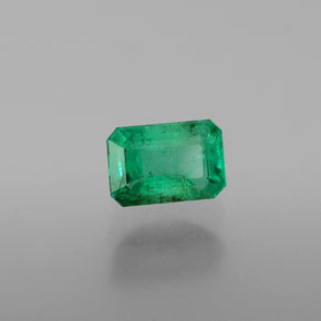 0.61 ct Green Emerald Stone, Natural Emerald in Octagon Facet Shape for Sale