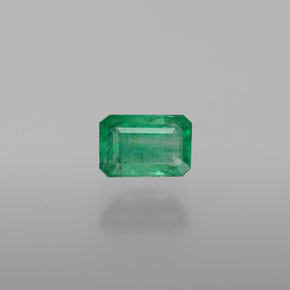 0.61 ct Green Emerald Gemstone, Emerald Gem in Octagon Facet Shape for Sale.