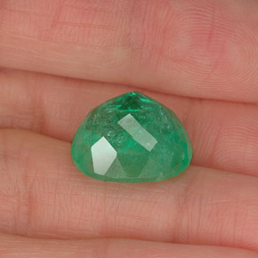 Emerald Gemstone in 14 x 12 mm (calibrated) Size for Sale, Emerald Stone in Green Color