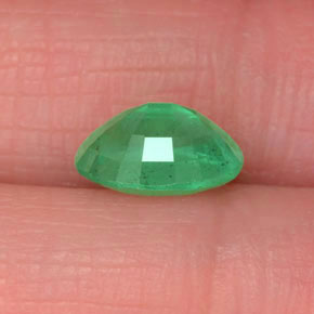 Emerald Gemstone in 8 x 6 mm (calibrated) Size for Sale, Emerald Stone in Green Color
