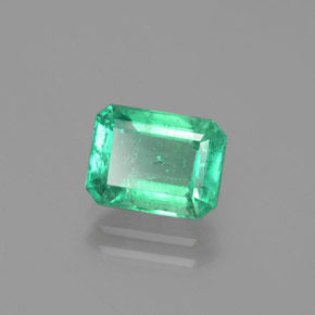 2.14 ct Green Emerald Stone, Natural Emerald in Octagon Facet Shape for Sale