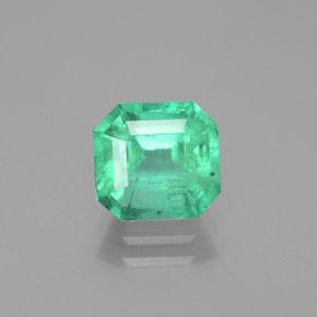 Светло-зеленый Изумруд Камень - 2.2ct Фасетный Октагон (ID: 380138)