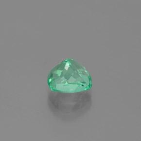 Emerald Gemstone in 7.9 x 6.9 mm Size for Sale, Emerald Stone in Light Emerald Green Color