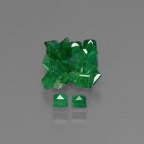 Emerald Gemstone in 2.4 x 2.4 mm Size for Sale, Emerald Stone in Green Color
