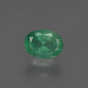 0.6ct Oval Facet Green Emerald for sale thumb image of 0.6ct Oval Facet Green Emerald (ID: 410192)
