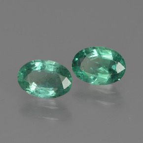 1.27 ct Green Emerald Stone, Natural Emerald in Oval Facet Shape for Sale