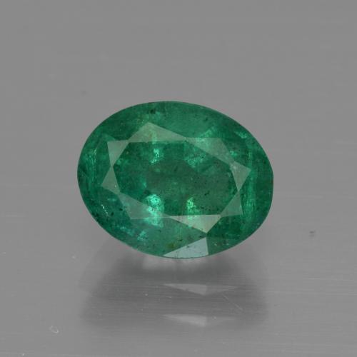 Deep Green Emerald Gem - 1.8ct Oval Facet (ID: 412020)