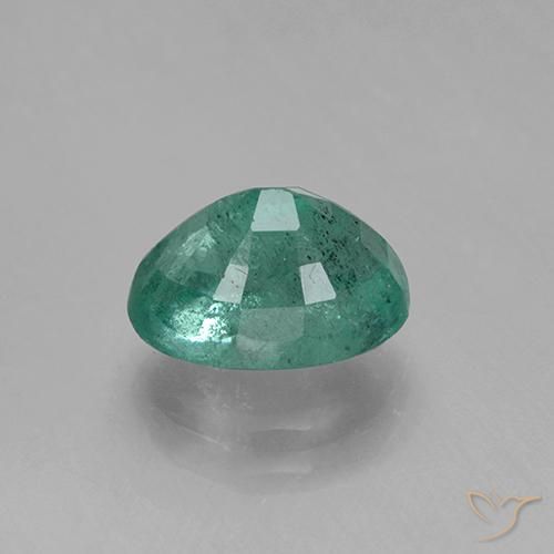 Emerald Gemstone in 8 x 6 mm (calibrated) Size for Sale, Emerald Stone in Cool Green Color