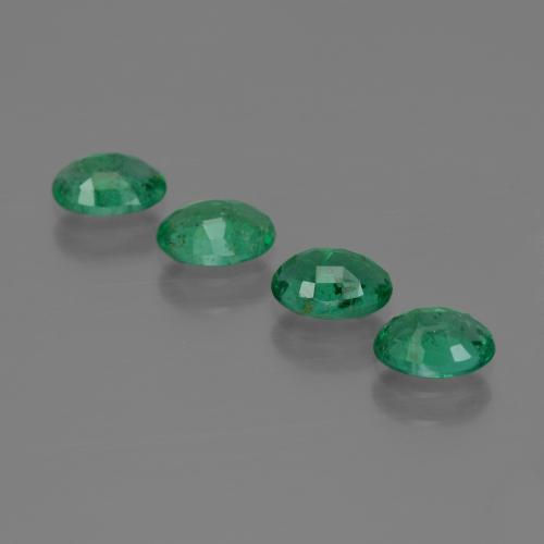 Emerald Gemstones in 6 x 4.2 mm Size for Sale, Emerald Stones in Cool Green Color