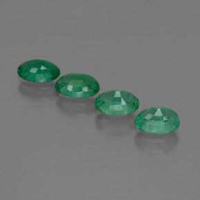 Emerald Gemstones in 6 x 4 mm (calibrated) Size for Sale, Emerald Stones in Medium Green Color