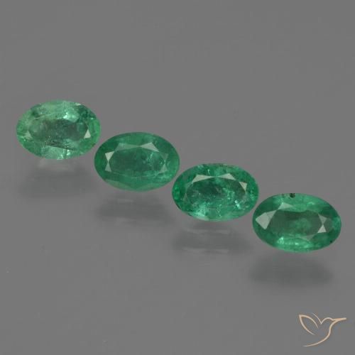 1.84 ct Oval Cut Emerald, 6.1 x 4.2 mm From Zambia, Photo A