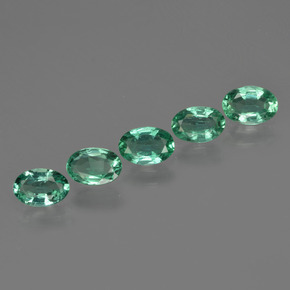 1.98 ctw Green Emerald Stones, Natural Emerald in Oval Facet Shape for Sale