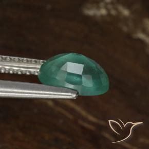 Emerald Gemstone in 7 x 5 mm (calibrated) Size for Sale, Emerald Stone in Cool Green Color
