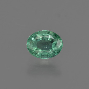 Verde medio Esmeralda Gema - 0.7ct Forma ovalada (ID: 412211)