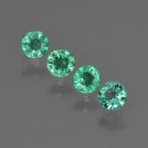 0.2ct Round Facet Green Emerald for sale thumb image of 0.2ct Round Facet Green Emerald (ID: 412257)