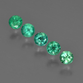 0.2ct Round Facet Green Emerald Gem for sale 0.2ct Round Facet Green Emerald Gem (ID: 412264)