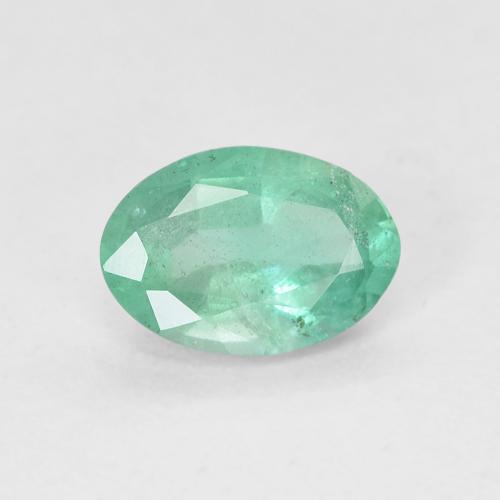Cool Green Изумруд Камень - 0.6ct Фасетный Овал (ID: 412329)