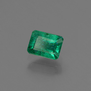 0.59 ct Green Emerald Stone, Natural Emerald in Octagon Facet Shape for Sale