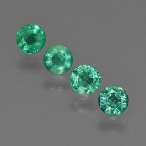0.3ct Round Facet Green Emerald for sale thumb image of 0.3ct Round Facet Green Emerald (ID: 412406)