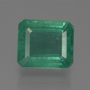 ミディアムエメラルドグリーン エメラルド 宝石 - 3.9ct 八角形ファセット (ID: 415938)