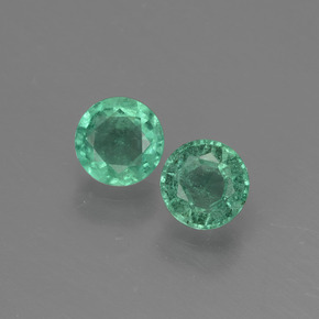 0.6ct Round Facet Green Emerald for sale thumb image of 0.6ct Round Facet Green Emerald (ID: 429012)