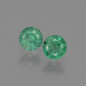 0.4ct Round Facet Green Emerald for sale thumb image of 0.4ct Round Facet Green Emerald (ID: 429023)