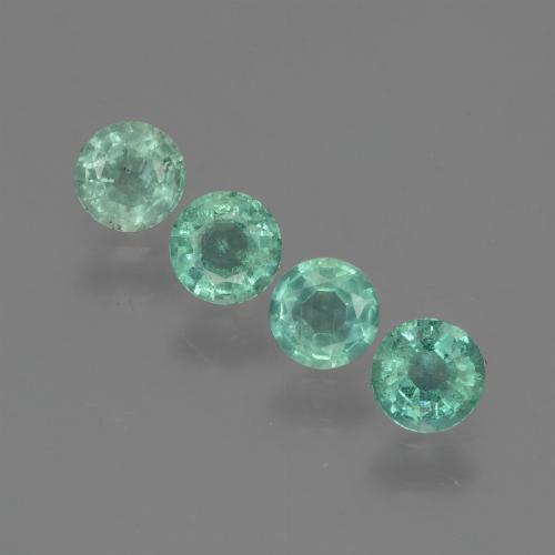 Pistachio Green Emerald Gem - 0.2ct Round Facet (ID: 429240)