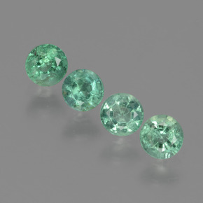 0.2ct Round Facet Green Emerald for sale thumb image of 0.2ct Round Facet Green Emerald (ID: 429251)