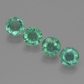 0.3ct Round Facet Green Emerald Gem for sale 0.3ct Round Facet Green Emerald Gem (ID: 429520)