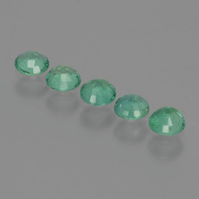 Emerald Gemstone in 3.4 mm Size for Sale, Emerald Stone in Green Color
