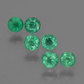 0.2ct Round Facet Green Emerald Gem for sale 0.2ct Round Facet Green Emerald Gem (ID: 429601)