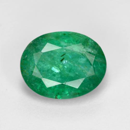1.5ct Oval Facet Green Emerald for sale thumb image of 1.5ct Oval Facet Green Emerald (ID: 471746)