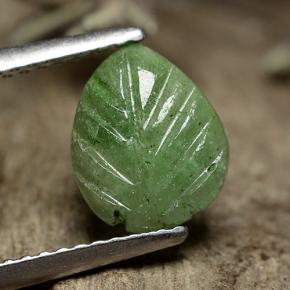 1.4ct Carved Leaf Green Emerald for sale thumb image of 1.4ct Carved Leaf Green Emerald (ID: 491616)