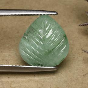 4.2ct Fantasy Carved Leaf Green Emerald for sale thumb image of 4.2ct Fantasy Carved Leaf Green Emerald (ID: 492001)