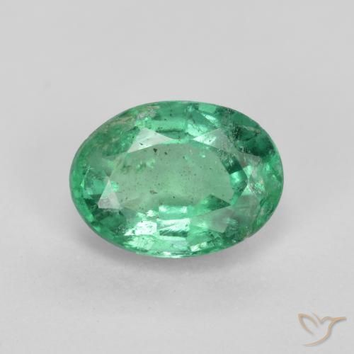 6,9 x 5,1mm Smeraldo verde taglio ovale dallo Zambia, peso di 0,76 ct, pietra preziosa naturale Lubrificate in purezza SI, 1 pezzo Smeraldo Ovale sfaccettato - Colore: Verde chiaro, durezza Mohs di 7,5 - 8 adatto per gioielli da indossare ogni giorno , Martedì Gemma, Photo A