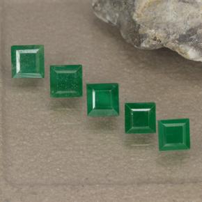 0.8ct Square Step-Cut Green Emerald for sale thumb image of 0.8ct Square Step-Cut Green Emerald (ID: 496408)