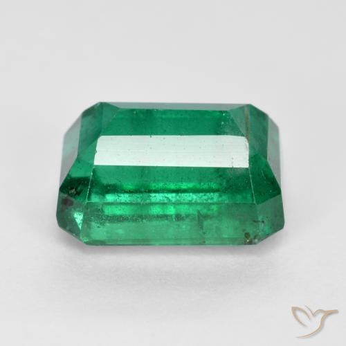 Emerald Gemstone in 10.1 x 7.4 mm Size for Sale, Emerald Stone in Medium Green Color