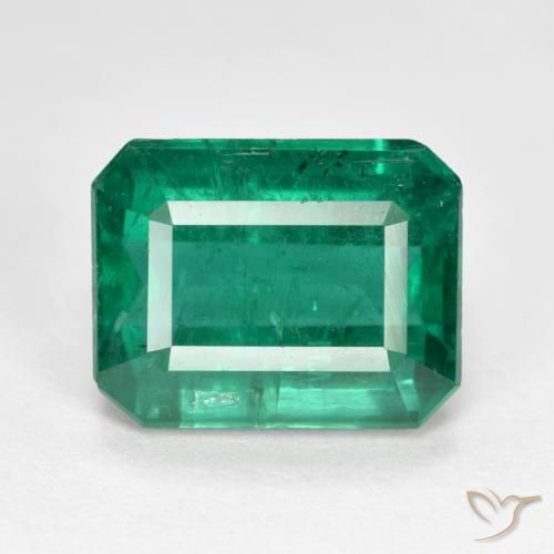 4.85ct Natural Medium Green Emerald, Emerald Cut, VS-SI