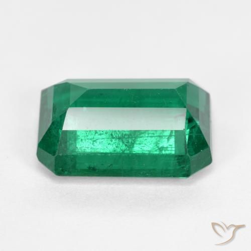 Emerald Gemstone in 12.9 x 9.6 mm Size for Sale, Emerald Stone in Electric Green Color