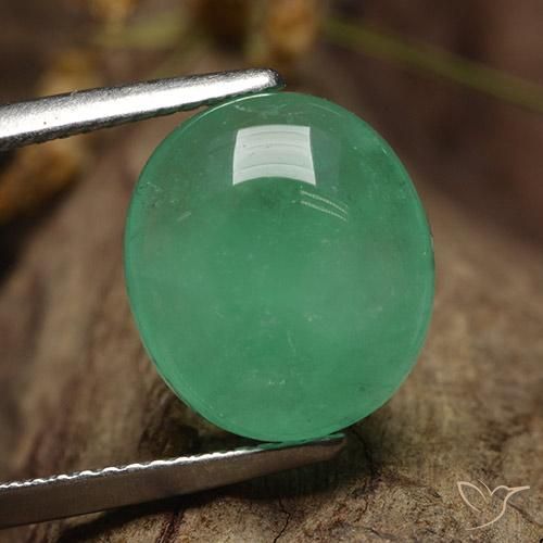 6.26ct Natural Bright Green Emerald, Oval, Translucent