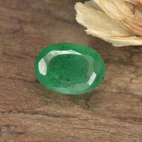 0.6ct Oval Facet Green Emerald Gem for sale 0.6ct Oval Facet Green Emerald Gem (ID: 498662)