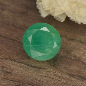 0.7ct Round Facet Green Emerald for sale thumb image of 0.7ct Round Facet Green Emerald (ID: 498666)