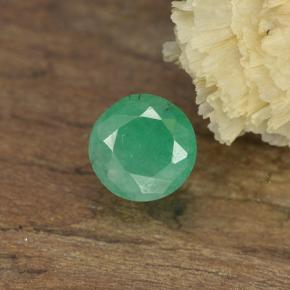 0.5ct Round Facet Green Emerald for sale thumb image of 0.5ct Round Facet Green Emerald (ID: 498680)