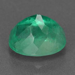 Emerald Gemstone in 9.4 x 7.6 mm Size for Sale, Emerald Stone in Forest Green Color