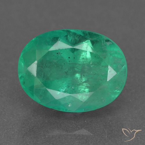 2.26ct Natural Medium Deep Green Emerald, Oval, VS-SI