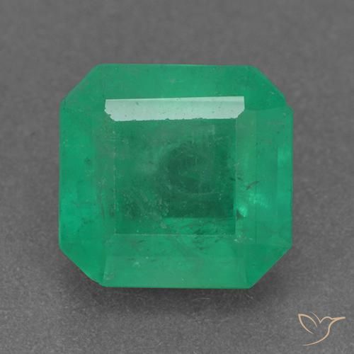2.48ct Natural Electric Green Emerald, Emerald Cut, VS-SI