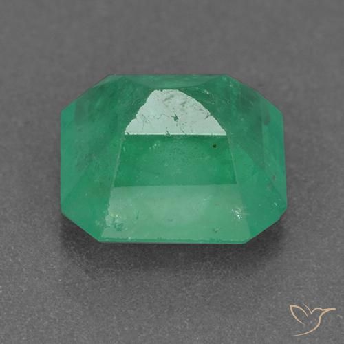 Emerald Gemstone in 8.7 x 8.3 mm Size for Sale, Emerald Stone in Electric Green Color
