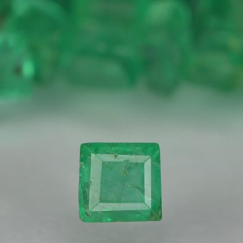 Medium Green Emerald Gem - 0ct Square Facet (ID: 500620)