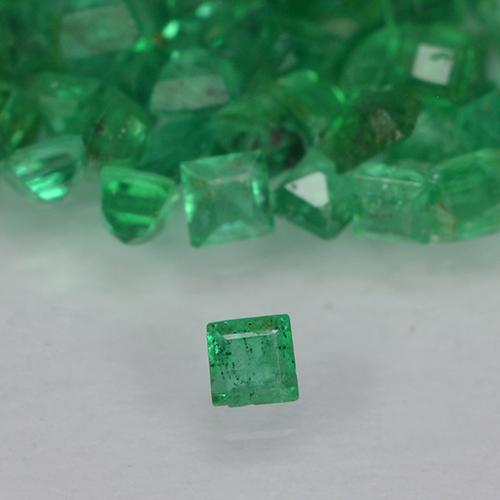 Medium Green Изумруд Камень - 0ct Квадратная форма ступенчатая огранка (ID: 500632)